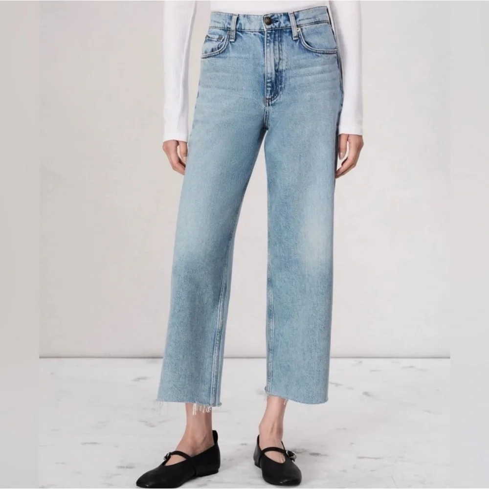 Rag & Bone Andi Ankle-Length Wide Leg Jeans Cecilia Sz‎ 31